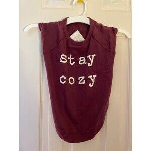 Stay Cozy Dog sweatshirt Burgundy size large Grayson pups NWT